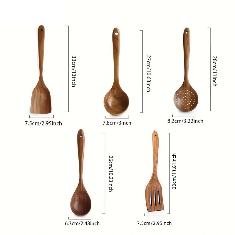 Walnut Wood Utensil Set