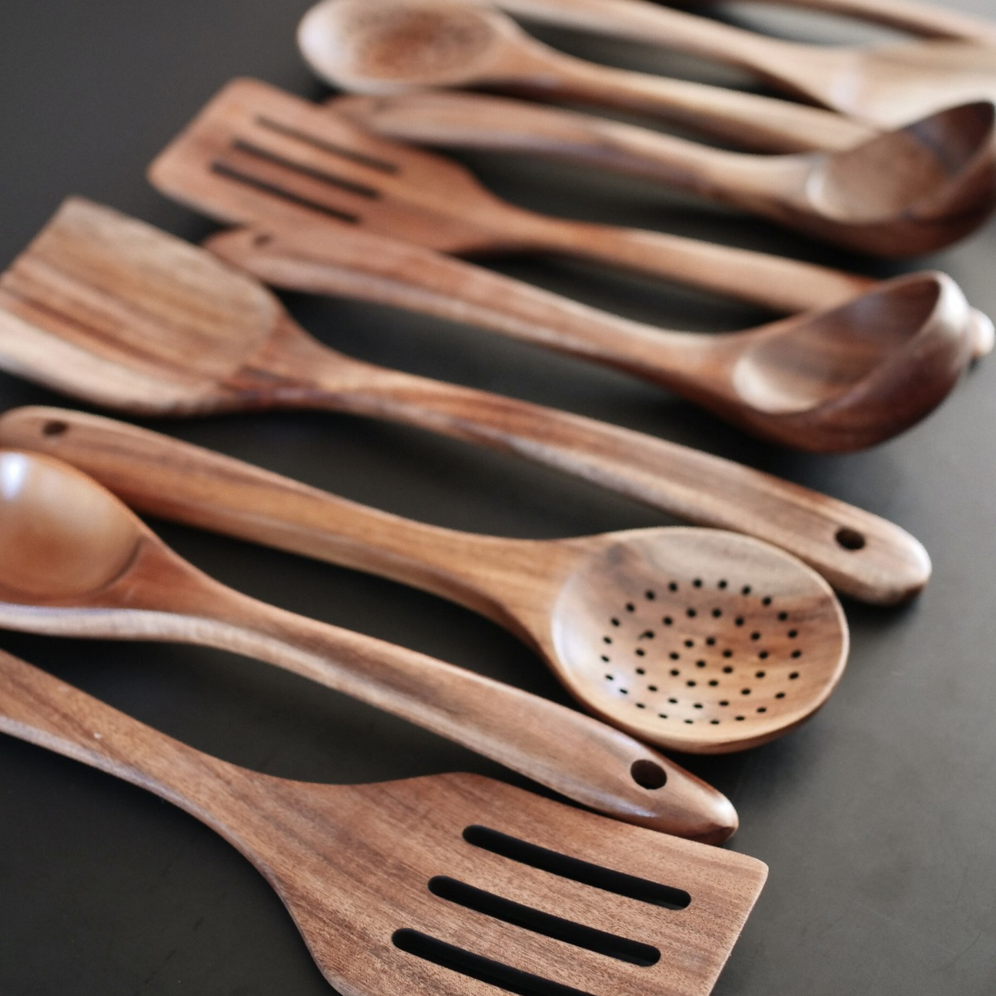 Walnut Wood Utensil Set